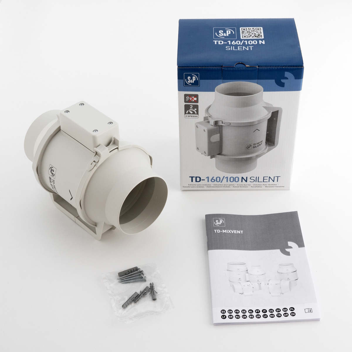Soler Palau TD 160/100 N Silent – бесшумный канальный вентилятор – параметры и применение