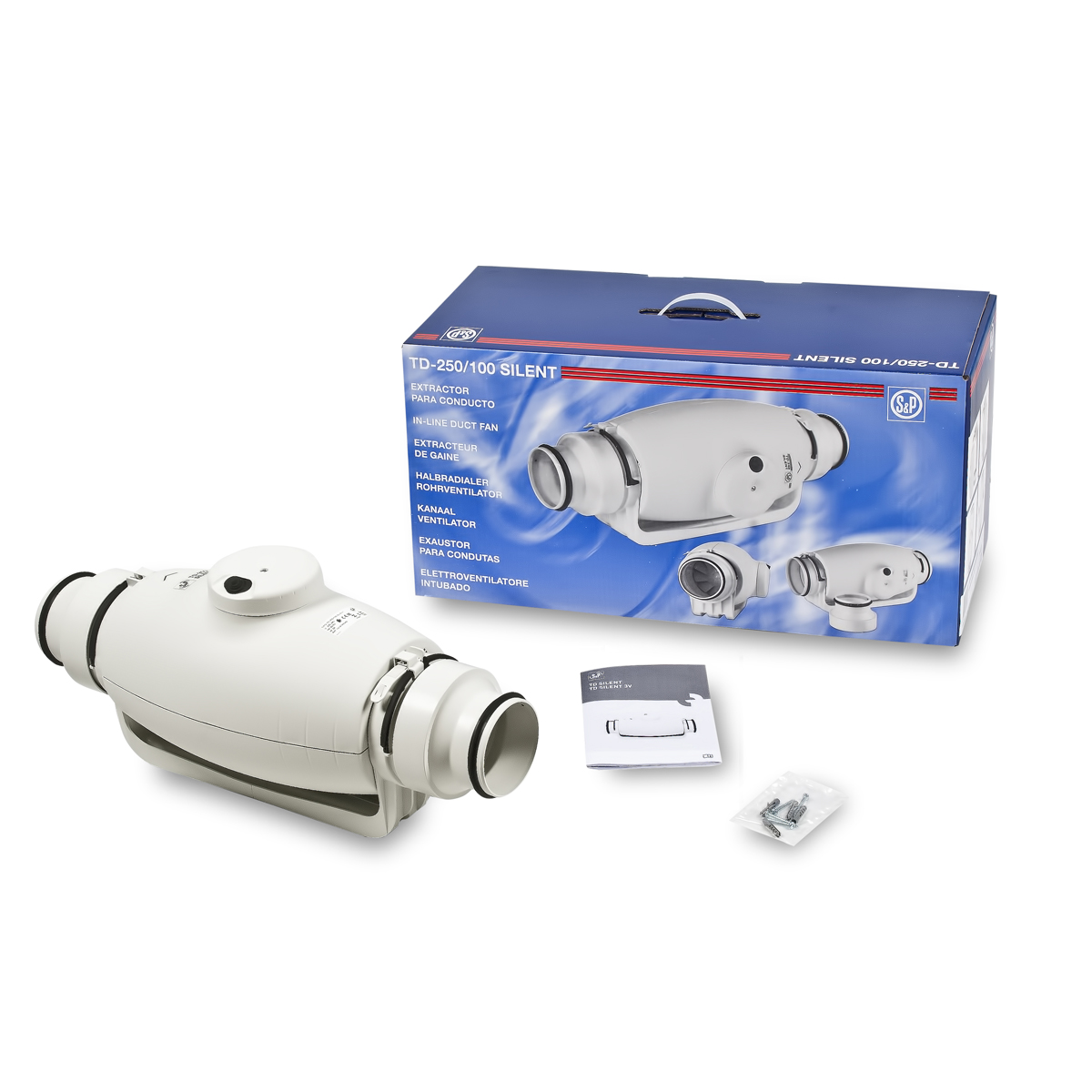Soler Palau TD-250/100 Silent – компактный тихий канальный вентилятор – параметры и применение