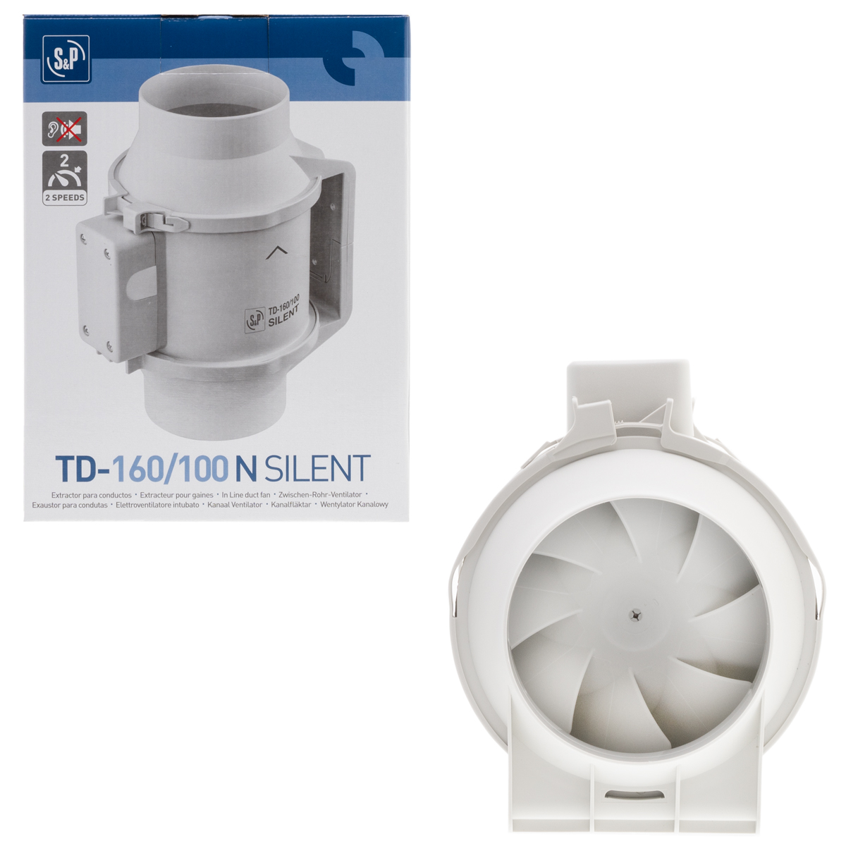 Soler Palau TD 160/100 N Silent – бесшумный канальный вентилятор – параметры и применение