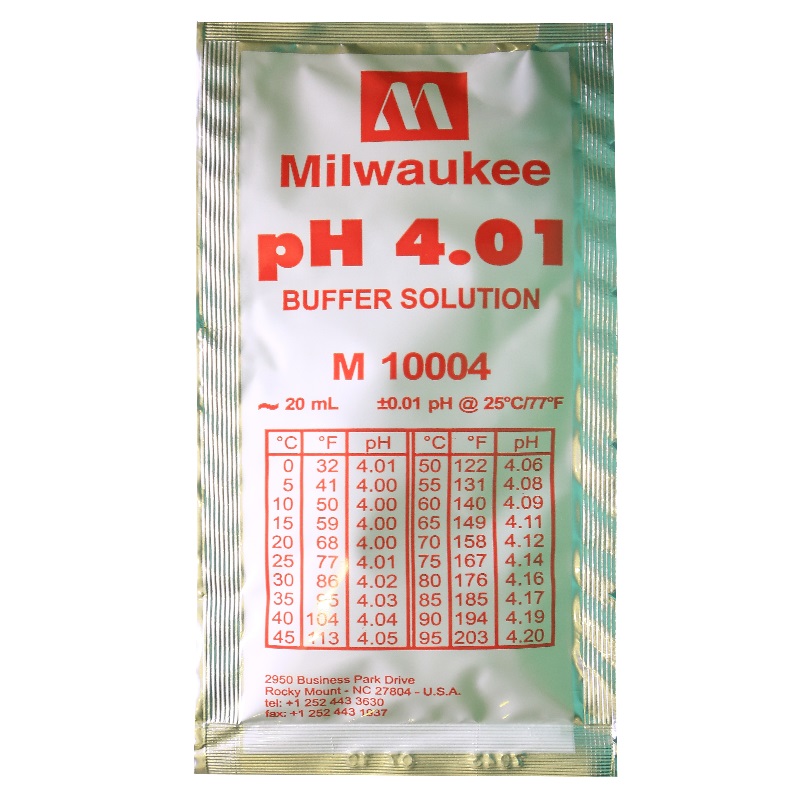 Milwaukee  pH 4.01 калибровочный раствор 20 мл