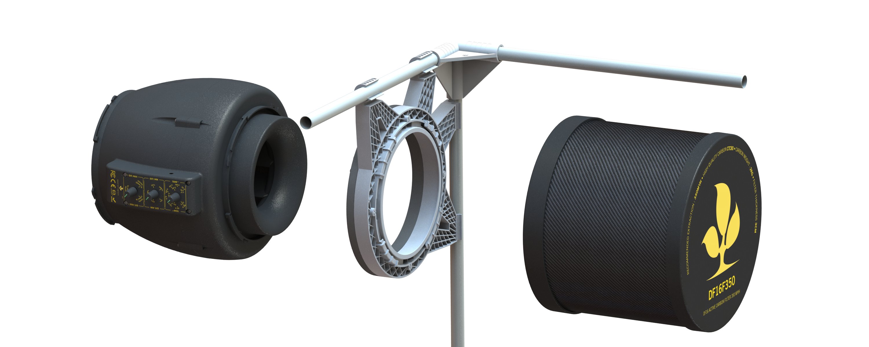 SJ Extractor 350 – канальный вентилятор с цифровым управлением – параметры и применение
