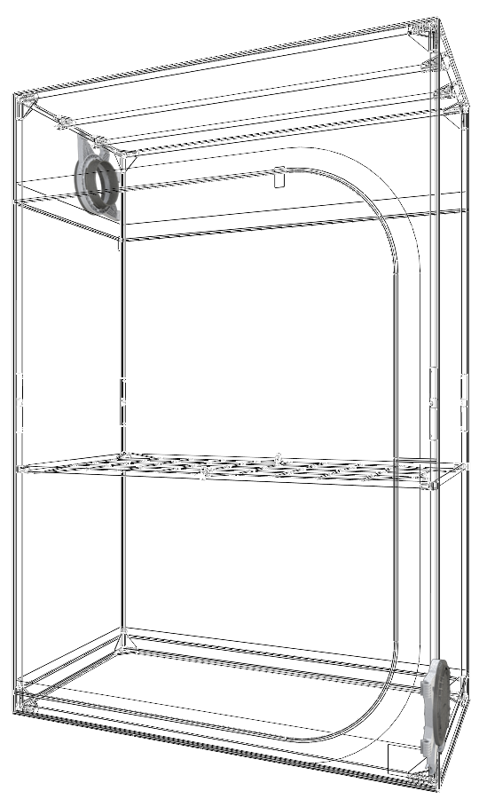 Secret Jardin DARK STREET 120W гроутент 120x60x178 см