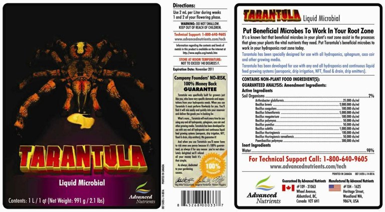 Advanced Nutrients Tarantula этикетка