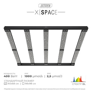 Just|Grow Профессиональный световой массив JustGrow X|Space 400 Вт - фото 1