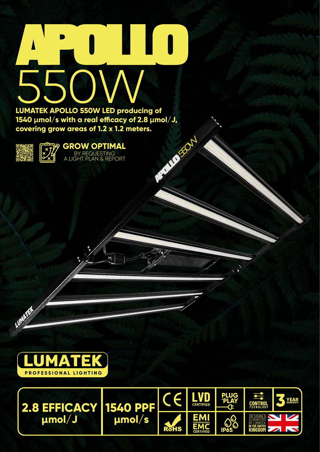 LED-светильник Lumatek Apollo 550W
