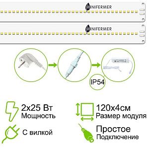  Комплект двойной Quantum line 120 см - фото 1