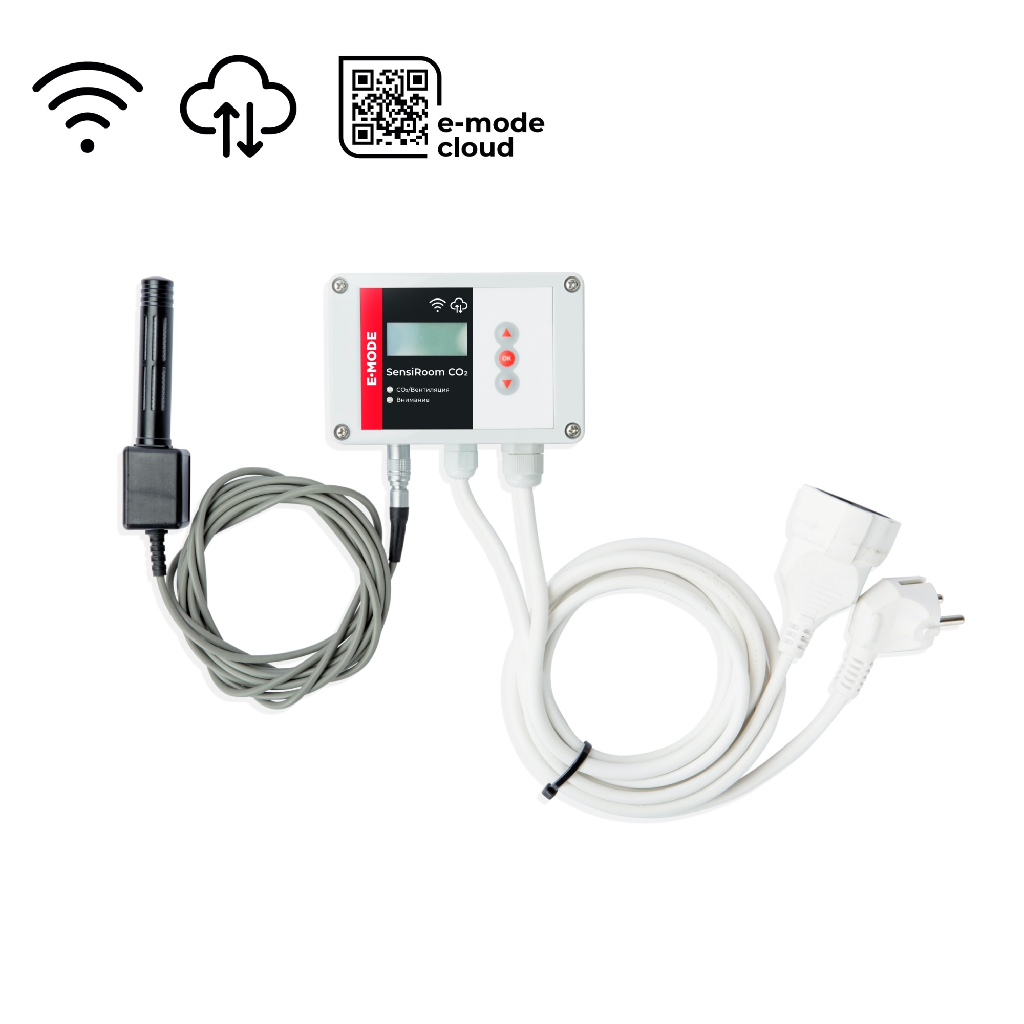 E-MODE SensiRoom CO2 с Wi-Fi (ESP) Контроллер углекислого газа CO2