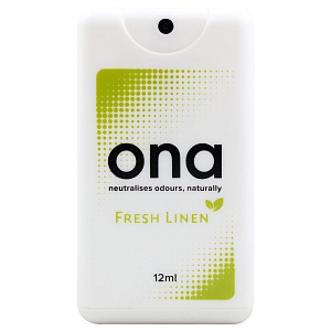 Карманный нейтрализатор запаха ONA Spray Card Fresh Linen 12 мл. - фото 1