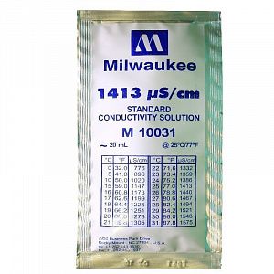 Калибровочный раствор Milwaukee 1413 µS/cm 20мл - фото 1