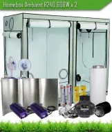 Готовый комплект. Гроубокс Homebox Ambient R240 Grow-Set 2x600 Watt